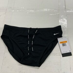 Nike Black Swim Trunks drawstring waist size 34